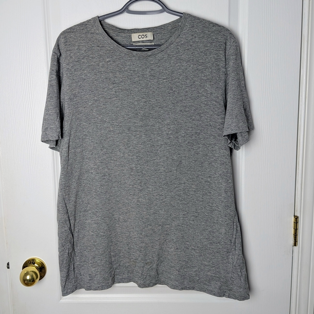 COS Men's Heather Gray Short Sleeve Tee